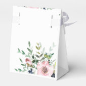 Ballotins Vert floral rose sur Wedding shower blanc (Arrière)