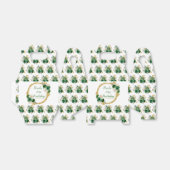 Ballotins Vert foncé et or Fleurs élégantes Anniversaire (Déplié)