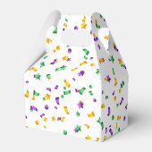 Ballotins Vert jaune pourpre Mardi Gras fleur de lis (Arrière)