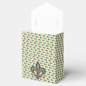 Ballotins Vert jaune pourpre Mardi Gras fleur de lis (Ouvert)