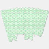 Ballotins Vert pastel avec motif de clôture blanc sur (Déplié)