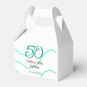 Ballotins Vert rouge 50 anniversaire ajouter nom date p (Arrière)