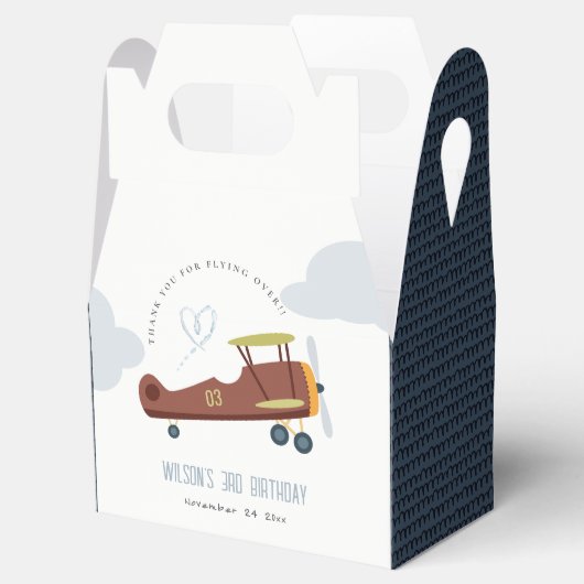 Ballotins Vert rouille Bleu Bleu Bleu Nuage Coeur Anniversai (Ouvert)