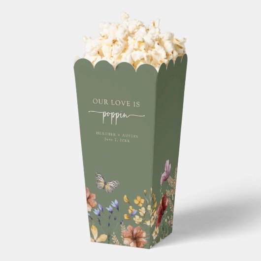Ballotins Vert sauge Boho Papillon Popcorn (Sauté)