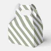 Ballotins Vert sauge clair et rayure blanche (Arrière)