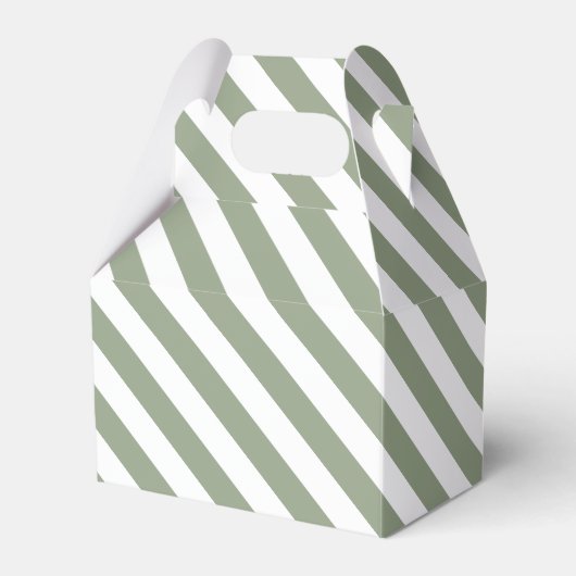 Ballotins Vert sauge clair et rayure blanche (Verso)