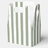 Ballotins Vert sauge clair et rayure blanche (Ouvert)