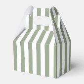 Ballotins Vert sauge clair et rayure blanche (Verso)