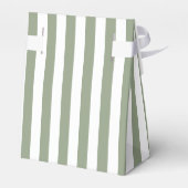 Ballotins Vert sauge et rayure blanche Merci (Arrière)