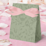 Ballotins Vert sauge floral mariage<br><div class="desc">Dessin floral vert traînant sur fond vert sauge</div>