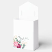 Ballotins Vert simple surface | Mariage floral rose pâle (Ouvert)