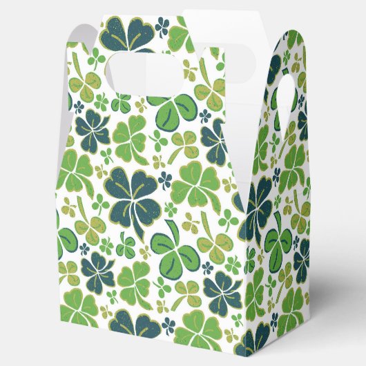 Ballotins Verte Lucky Shamrock Clover Saint Patrick`s Day (Ouvert)