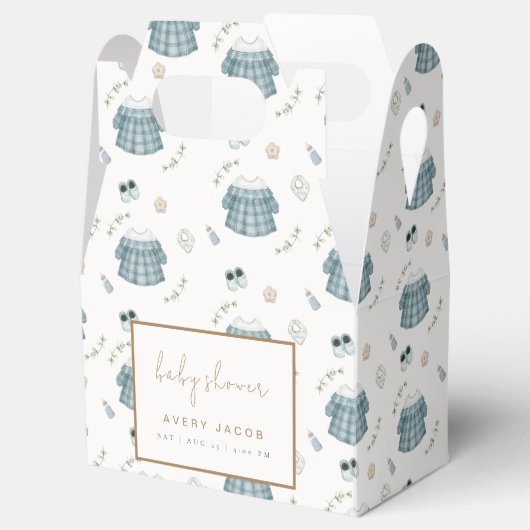 Ballotins Vêtements Boho minimaux mignons Baby shower Motif (Ouvert)