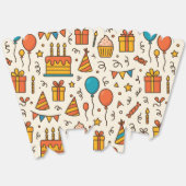 Ballotins Vibrant Birthday Party Seamless Pattern (Déplié)