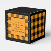 Ballotins Vichy Américain - Orange et Noir - Classique (Arrière)