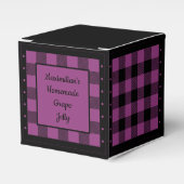 Ballotins Vichy Américain - Violet et Noir - Classique (Verso)