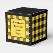 Ballotins Vichy Buffalo - Jaune et Noir - Classique (Verso)