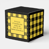 Ballotins Vichy Buffalo - Jaune et Noir - Classique (Arrière)