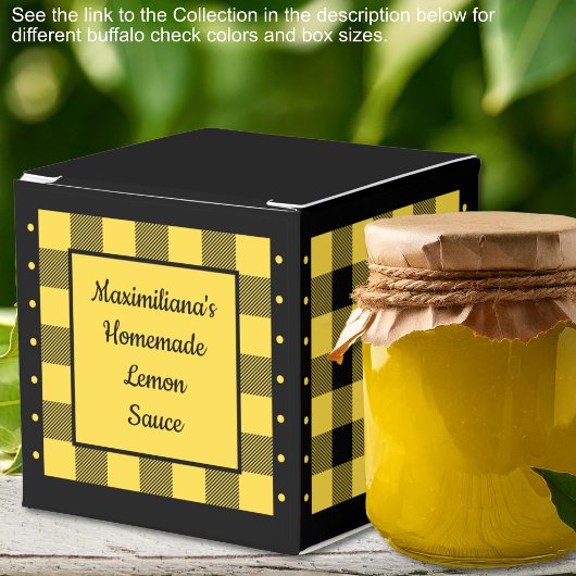 Ballotins Vichy Buffalo - Jaune et Noir - Classique