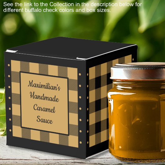 Ballotins Vichy Buffalo - Or et Noir - Classique