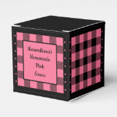 Ballotins Vichy Buffalo - Rose et Noir - Classique (Verso)