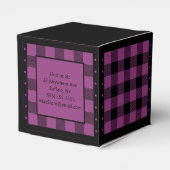 Ballotins Vichy Buffalo - Violet et Noir - Classique (Arrière)