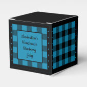 Ballotins Vichy de Buffalo - Bleu et Noir - Classique (Verso)