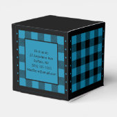 Ballotins Vichy de Buffalo - Bleu et Noir - Classique (Arrière)