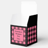 Ballotins Vichy de Buffalo - Rose et Noir - Classique (Ouvert)