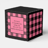 Ballotins Vichy de Buffalo - Rose et Noir - Classique (Arrière)