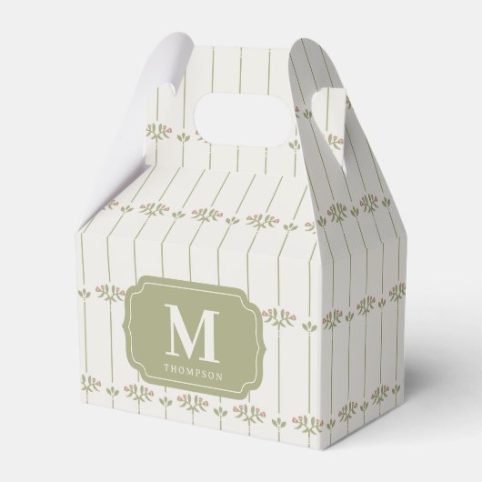 Ballotins Victorian Botanical Traditional Stripes (Verso)