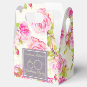 Ballotins Vieux Rose 60e anniversaire Merci Ballotin (Ouvert)