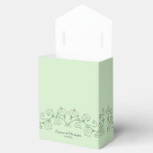 Ballotins Vigne blanche Flower Mint Vert Ballotin (Ouvert)