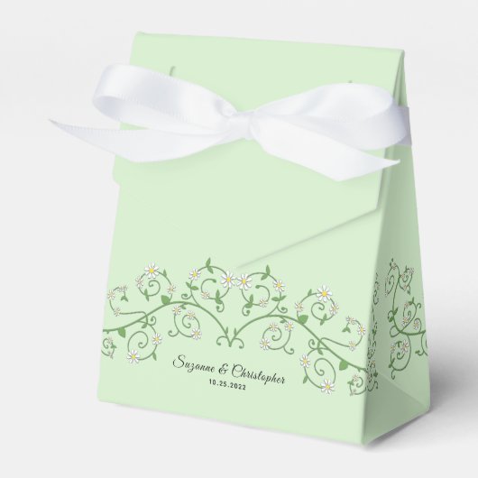 Ballotins Vigne blanche Flower Mint Vert Ballotin (Verso)