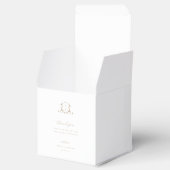 Ballotins Vignes intemporelles Cimier beige Mariage Monogram (Ouvert)