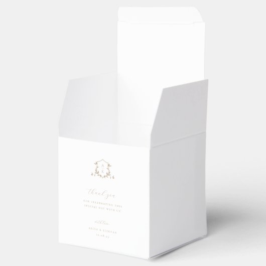 Ballotins Vignes intemporelles Cimier beige Mariage Monogram (Ouvert)