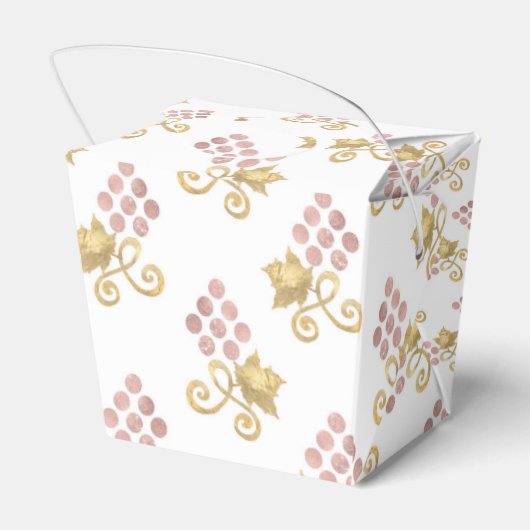 Ballotins Vin or et or rose à thème (Arrière)