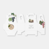 Ballotins Vin rustique Barrel Vignoble Mariage (Déplié)