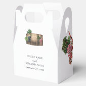 Ballotins Vin rustique Barrel Vignoble Mariage (Ouvert)