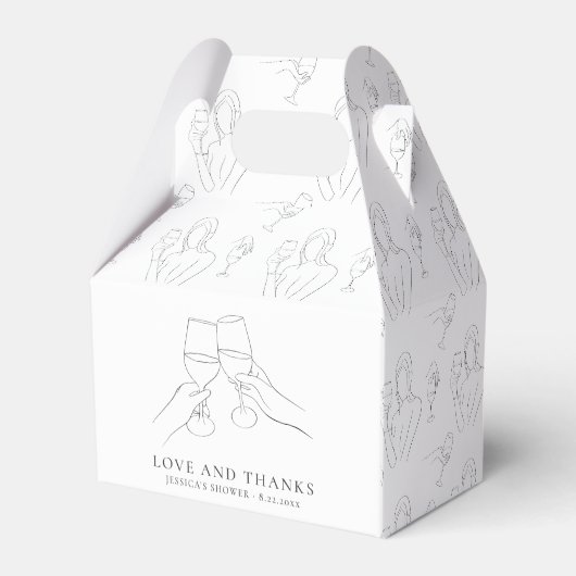 Ballotins Vino avant les Vœux Chic Fête de Mariée au Vin (Arrière)