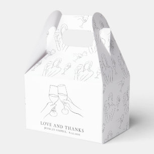 Ballotins Vino avant Voeux Réception de Mariage Chic au Vin