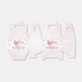 Ballotins Vintage avion rose fille Ballotin d'anniversaire (Déplié)