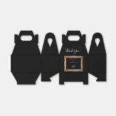 Ballotins Vintage Black & Gold Mariage (Déplié)