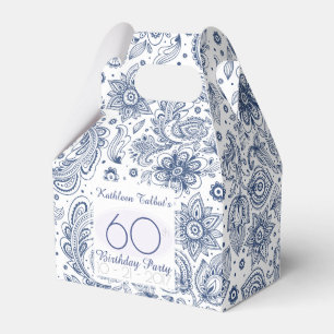 Ballotins Vintage bleu 60e anniversaire Merci Ballotin