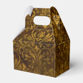 Ballotins Vintage Brass Gold Damask Grunge Textured (Arrière)