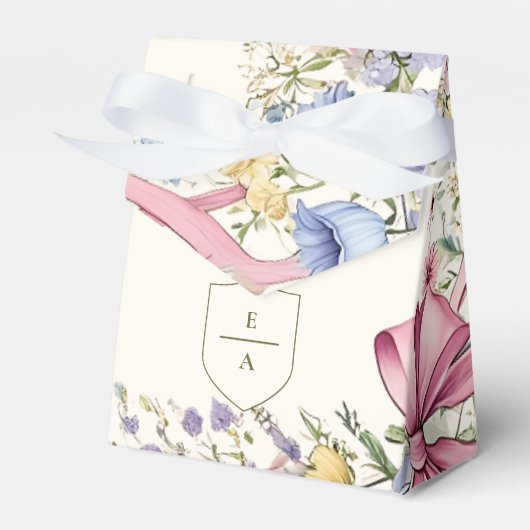 Ballotins Vintage cadre fleuri mariage (Verso)