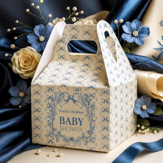 Ballotins Vintage Coquette Blue Bow floral