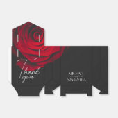 Ballotins Vintage écarlate rouge rose pétale mariage (Déplié)