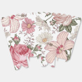 Ballotins Vintage Floral Pattern with Roses (Déplié)