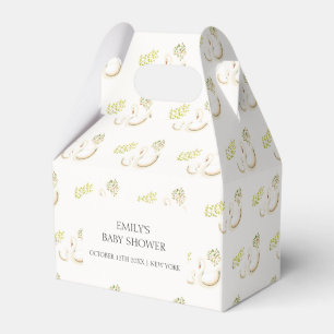 Ballotins Vintage Floral verdure Baby shower cygne